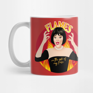 Clue Mug - Flames on the side of my face! by Alejandro Mogollo Art